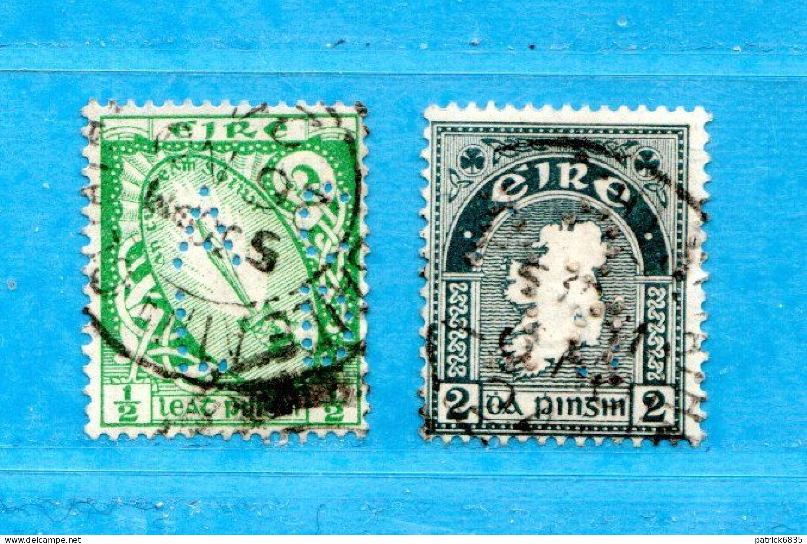 (Us6) Irlanda - Eire ° - 1922- PERFIN. Yvert. 40-43.  Oblitérer. - Other & Unclassified