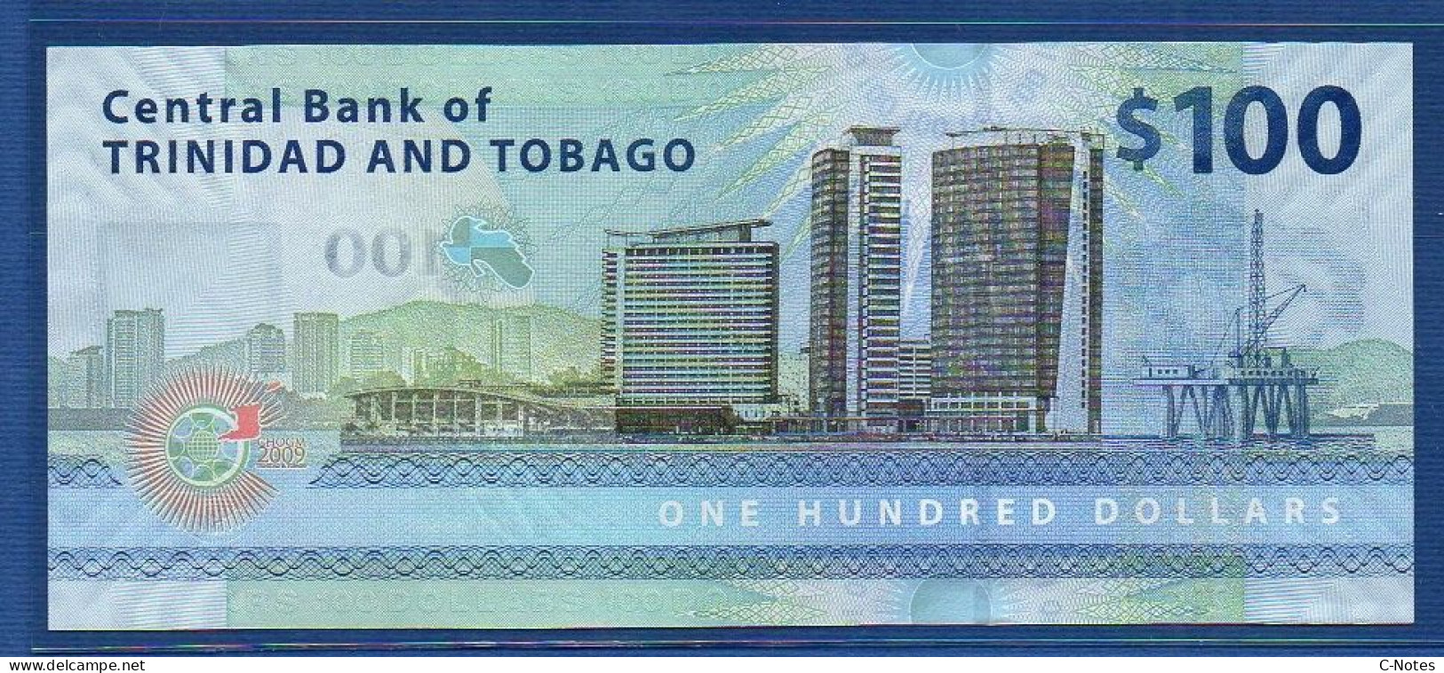 TRINIDAD & TOBAGO - P.52 – 100 Dollars 2009 UNC, S/n AC002003 "60 Years Of The Commonwealth" Commemorative Issue - Trinidad Y Tobago