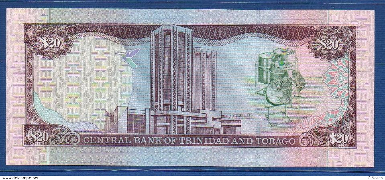 TRINIDAD & TOBAGO - P.44b – 20 Dollars 2002 UNC, S/n BQ678977 - Trinidad & Tobago