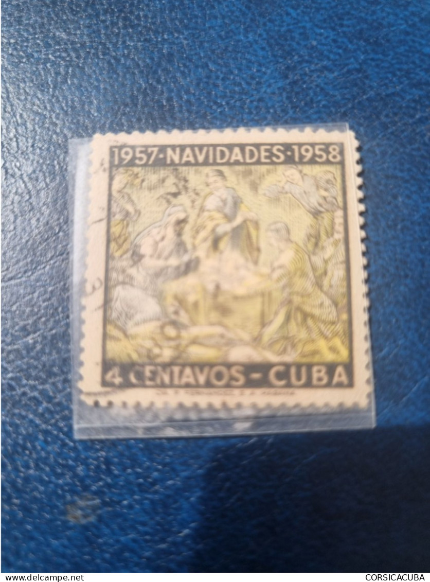 CUBA  OBLITERE   1957   NAVIDAD  //  PARFAIT  ETAT  //  1er  CHOIX  // SIN COLOR ROJA - Ungebraucht