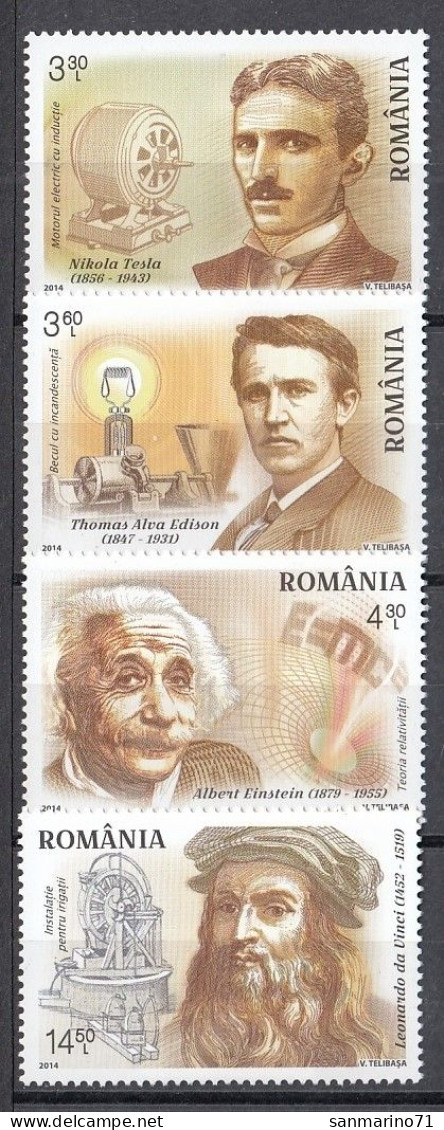 ROMANIA 6908-6911,unused - Albert Einstein