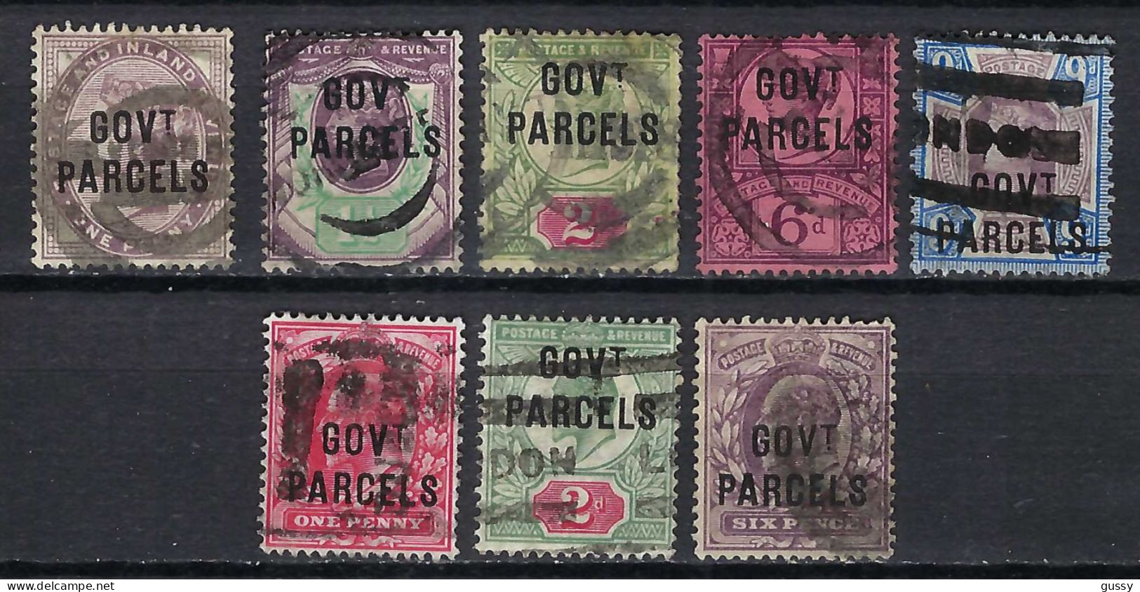 GRANDE BRETAGNE Service Ca.1883-1911:  Lot De "Govt. Parcel" Oblitérés - Officials