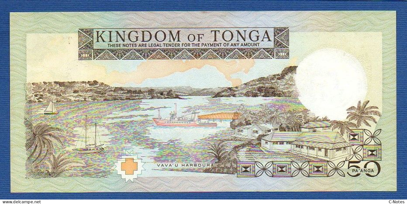 TONGA - P.24b – 50 PA'ANGA 30.06.1989 UNC, S/n A/I 050054 - Tonga