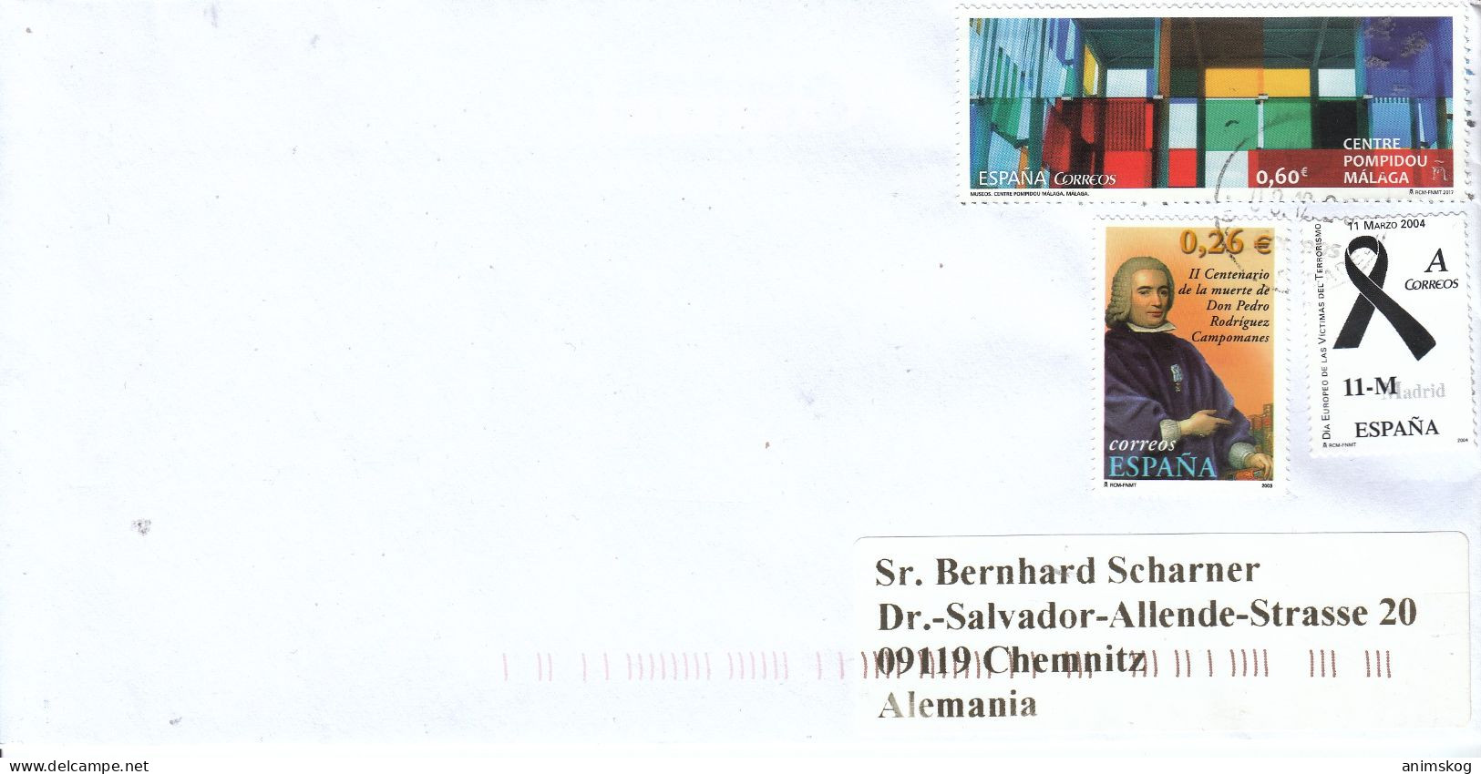 Spanien, Brief Gelaufen / Spain, Cover Postally Used - Lettres & Documents