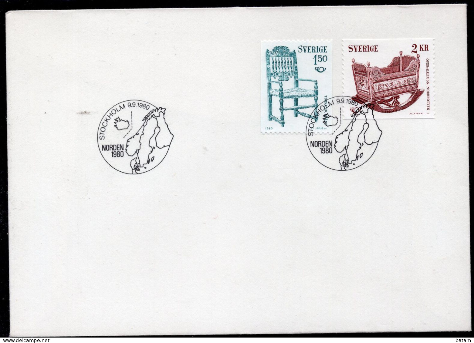 Sweden 1980 - The Nordic Countries - FDC - Lettres & Documents