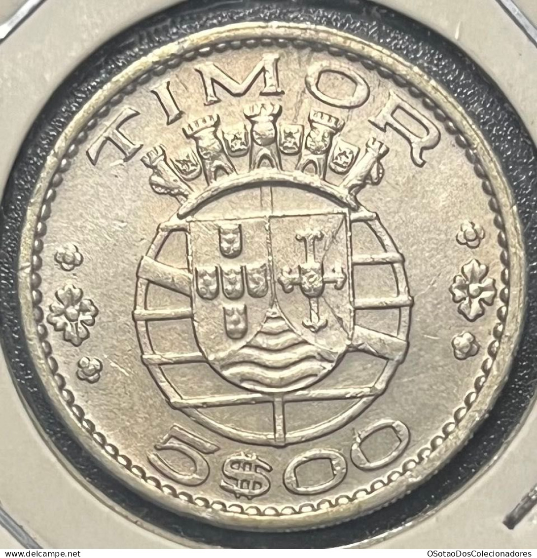 Moeda Timor Portugal - Coin Timor - 5 Escudos 1970 - MBC ++ - Timor