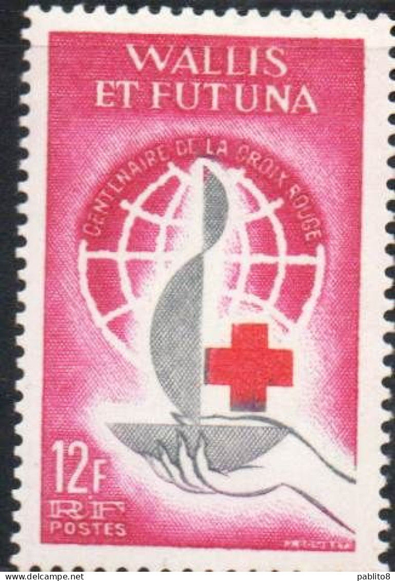 WALLIS AND FUTUNA ISLANDS 1963 RED CROSS CROIX ROUGE CROCE ROSSA 12fr MNH - Ungebraucht