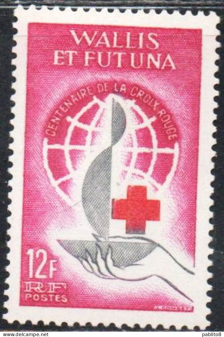 WALLIS AND FUTUNA ISLANDS 1963 RED CROSS CROIX ROUGE CROCE ROSSA 12fr MNH - Unused Stamps