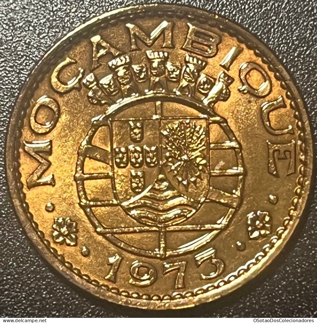 Moeda Moçambique Portugal - Coin Moçambique - 1 Escudo 1973 - BELA (Possivelmente Flor De Cunho) - Mozambique