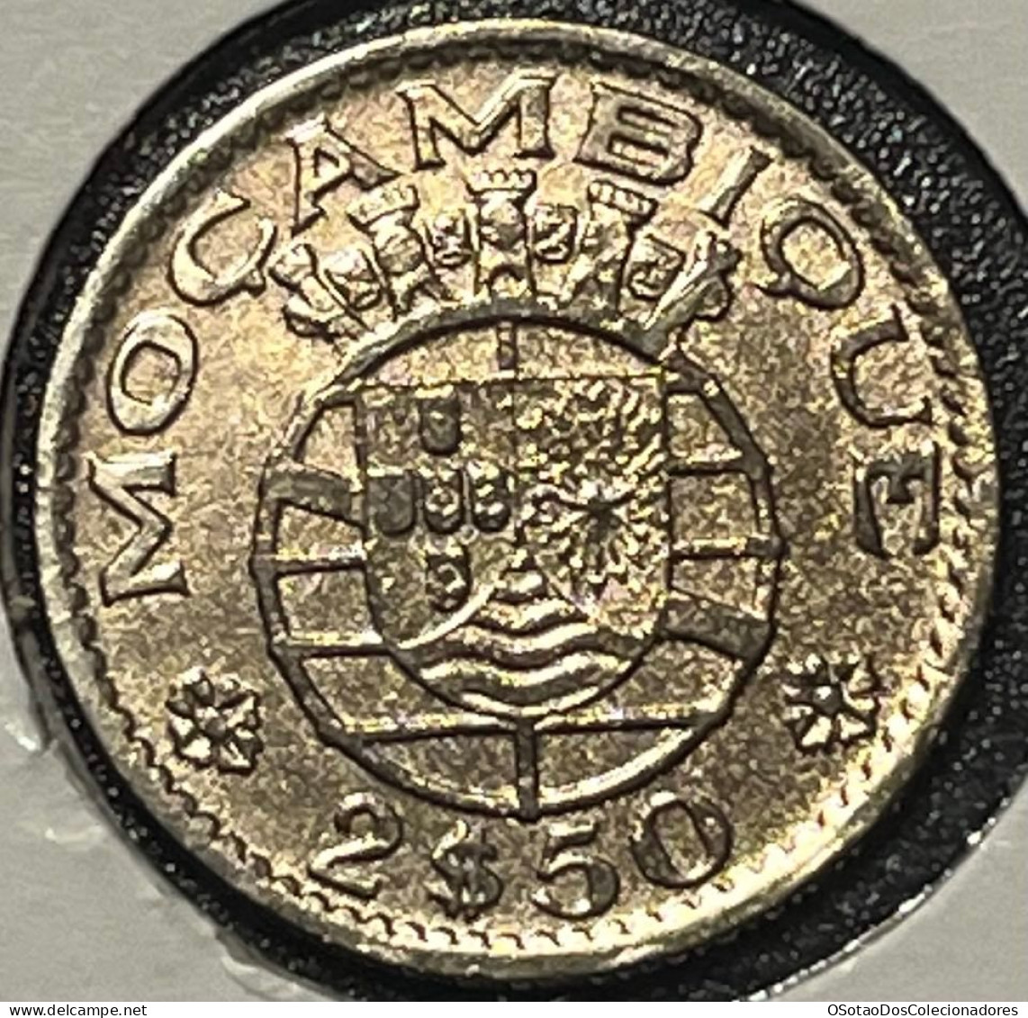 Moeda Moçambique Portugal - Coin Moçambique - 2$50 Escudos 1955 - MBC ++ - Mozambico