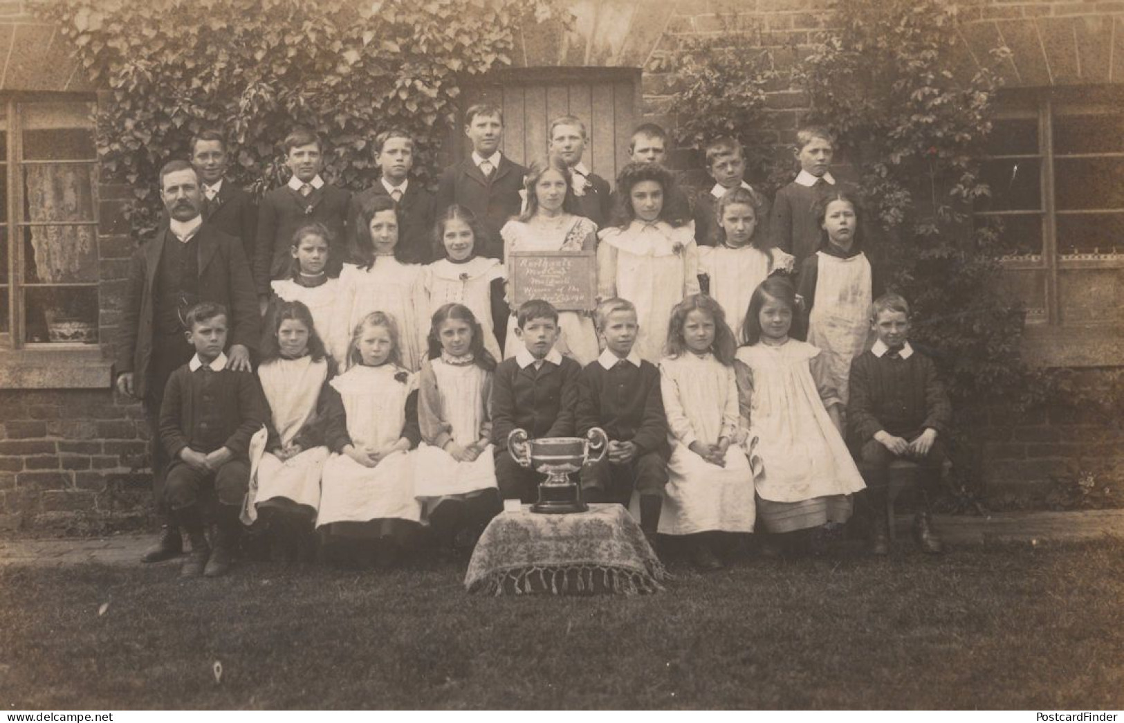 Maidwell School Northampton Music Trophy Cup Winners Old Postcard - Northamptonshire