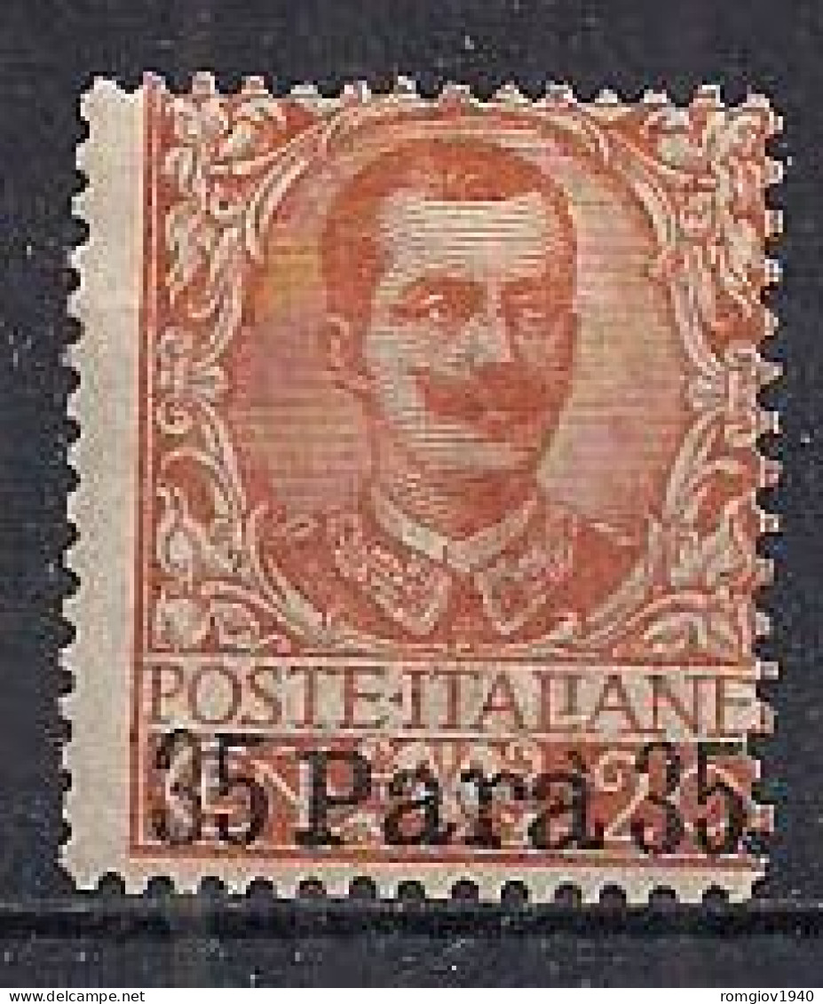 REGNO D'ITALIA  LEVANTE 1902  EMISSIONI PER LA SOLA  ALBANIA  SOPRASTAMPATO "SENZA ALBANIA" SASS.5  MLH  VF - Albania