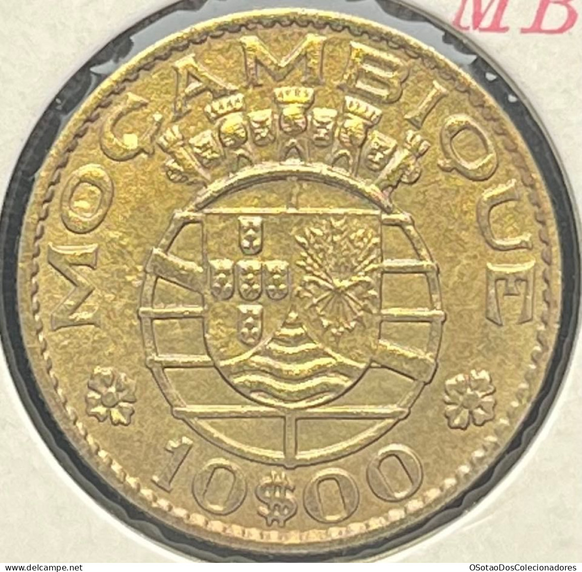 Moeda Moçambique Portugal - Coin Moçambique - 10 Escudos 1974 - MBC ++ - Mozambique