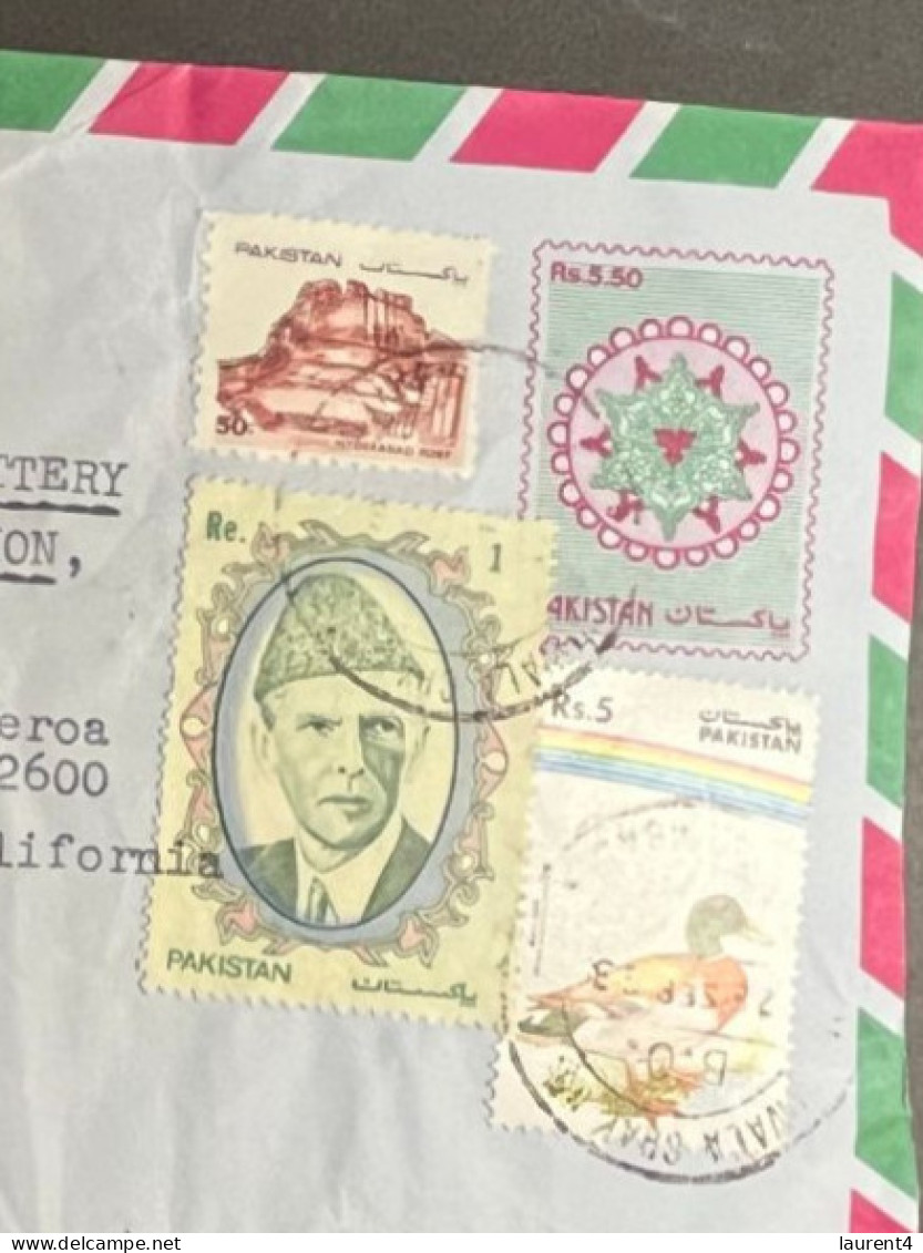 (2 R 34) Letter Posted From Pakistan To USA (Los Angeles)  1963 ? - Pakistan