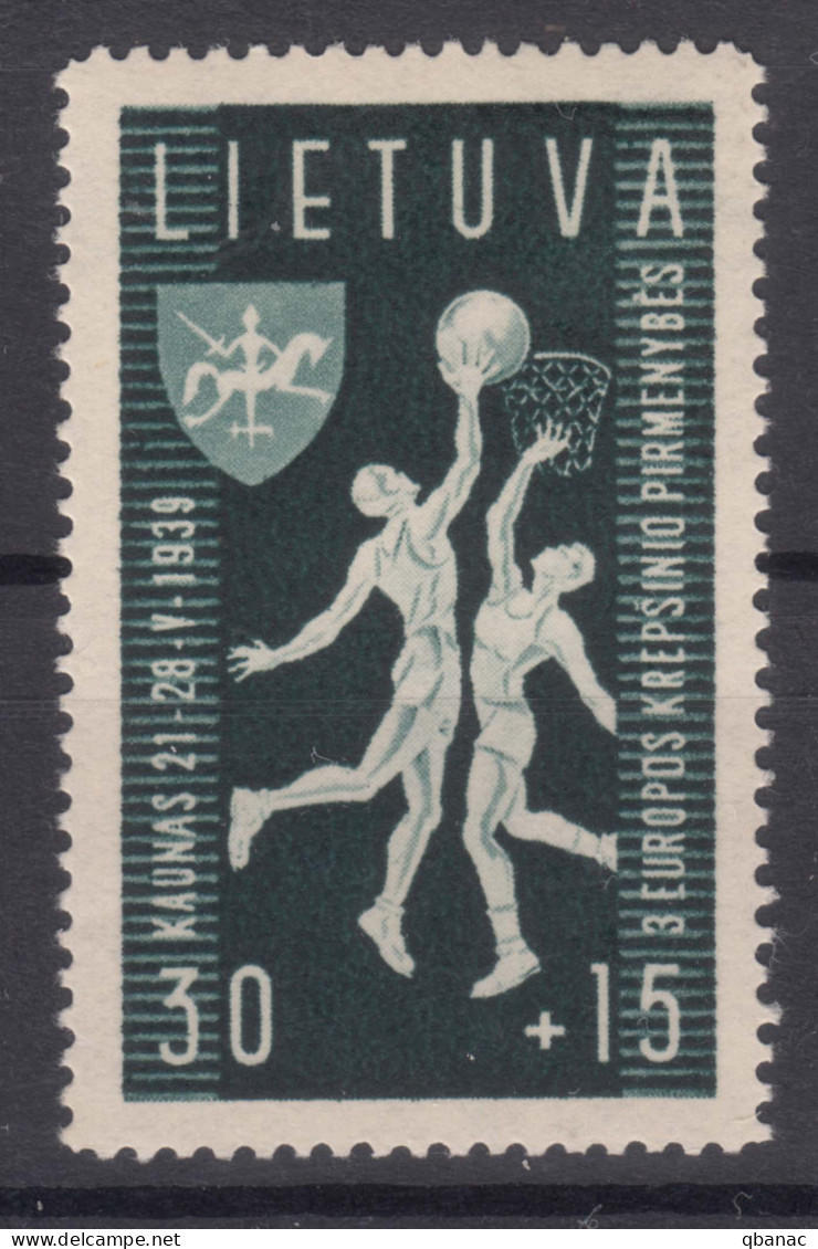 Lithuania Litauen 1939 Sport Mi#430 Mint Never Hinged - Lituanie