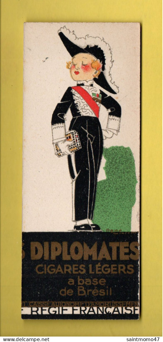 MARQUE-PAGE . CIGARETTES " GITANES " . TABAC D'ORIENT . CIGARES " DIPLOMATES " . LÉGER À BASE DE BRÉSIL - Réf. N°51 E - - Marque-Pages