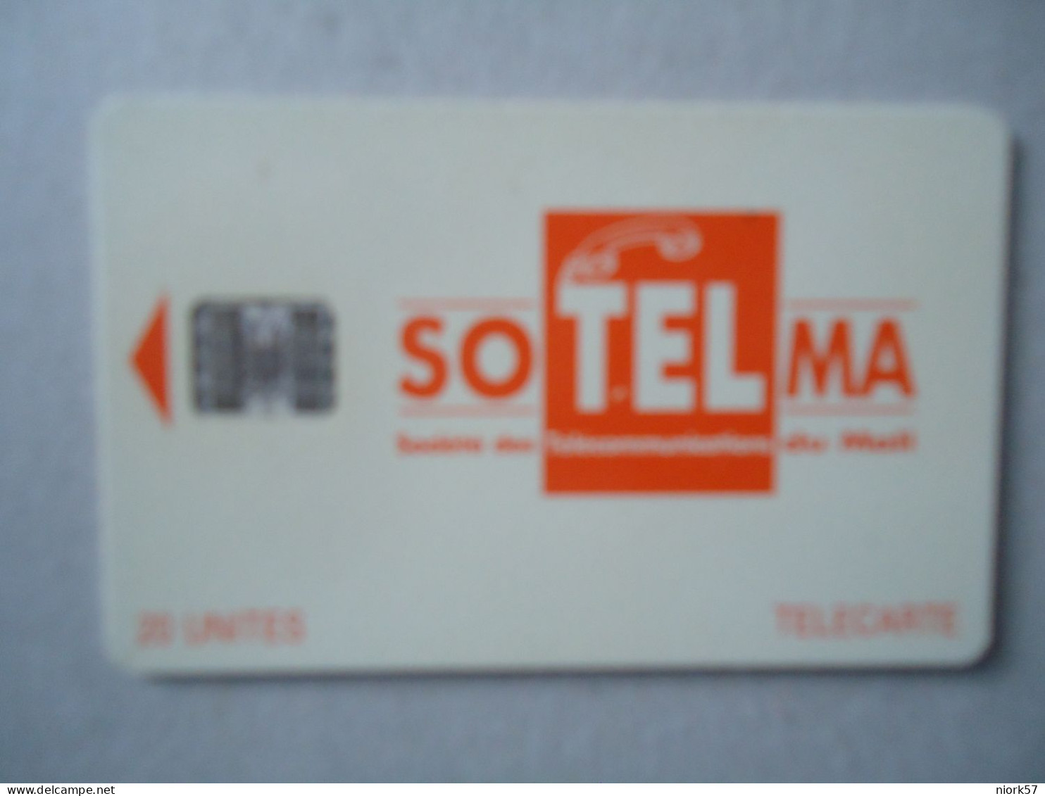 MALI  USED CARDS  TELECOM SOTELMA UNITS 20 - Malí