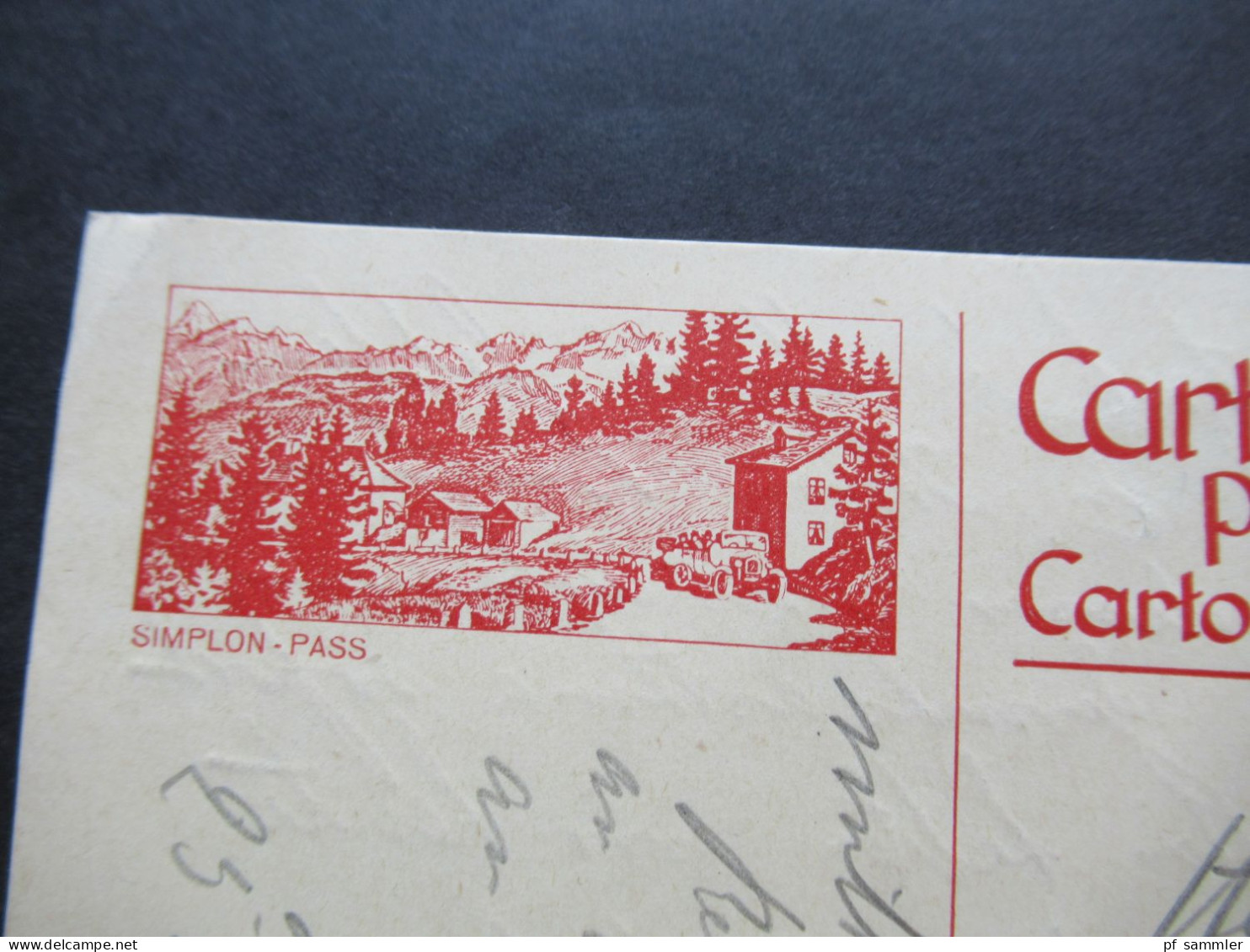 Schweiz 1926 Bildpostkarte Ganzsache P 111 Simplon Pass Stempel St Moritz - Dorf Auslands PK Nach Wien - Postwaardestukken