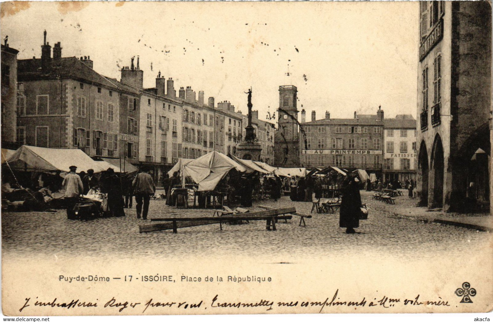 CPA Issoire Place De La Republique FRANCE (1303471) - Issoire