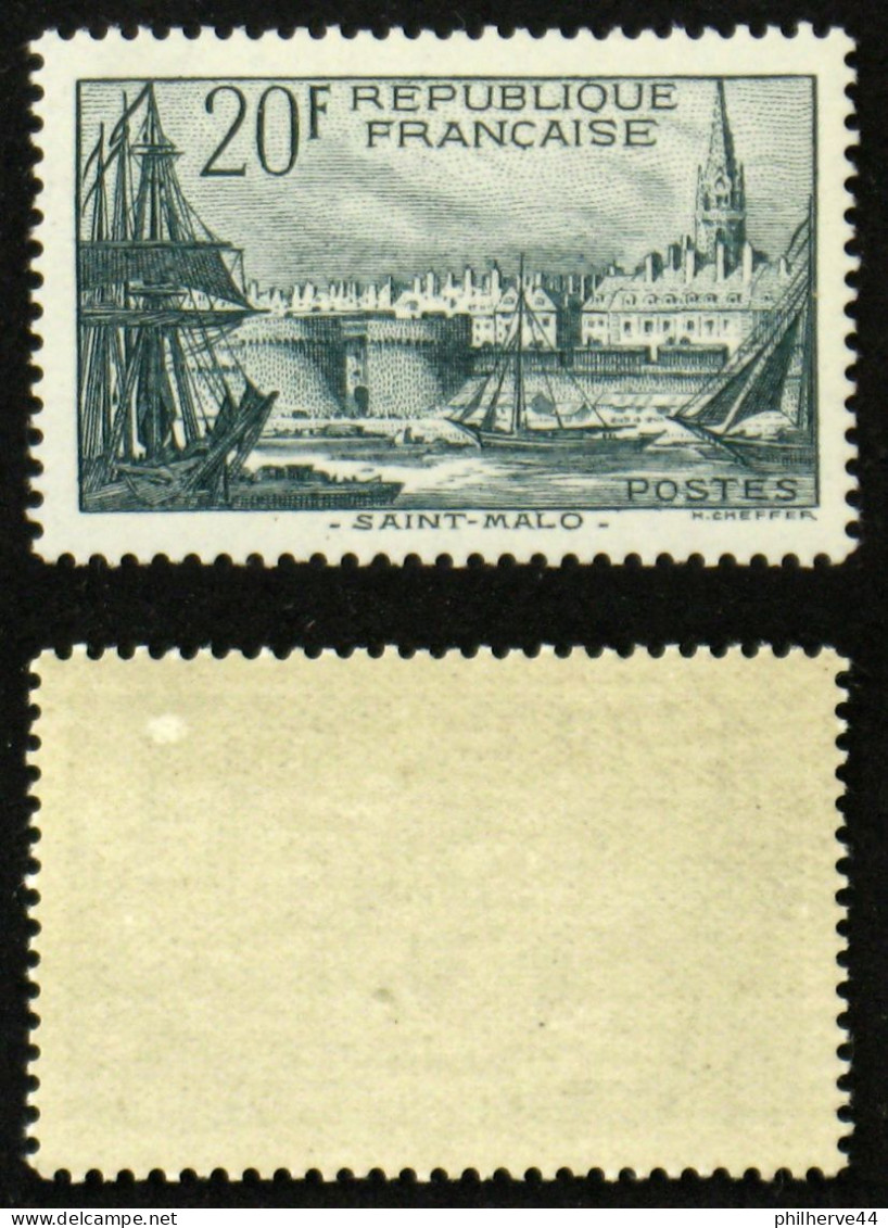 N° 394a PORT DE SAINT MALO Neuf N* TB Cote 63€ Papier épais - Nuevos