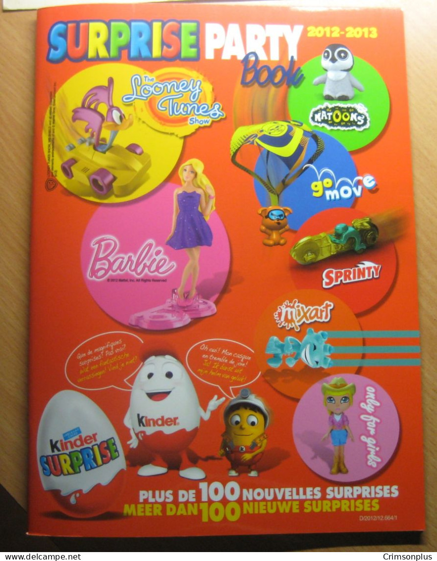 2012 Ferrero - Kinder Surprise - Surprise Party Book 2012-2013 - Promo - Andere & Zonder Classificatie