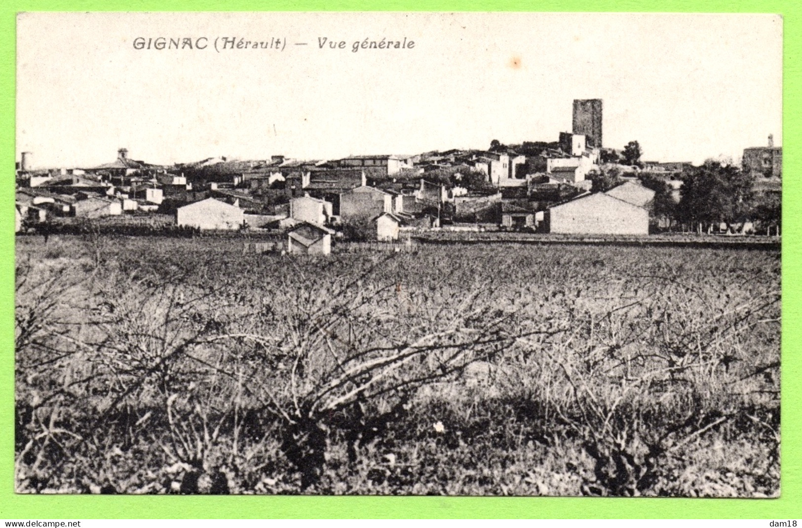 GIGNAC (34) VUE GENERALE DU VILLAGE VOIR PHOTOS R/V - Gignac