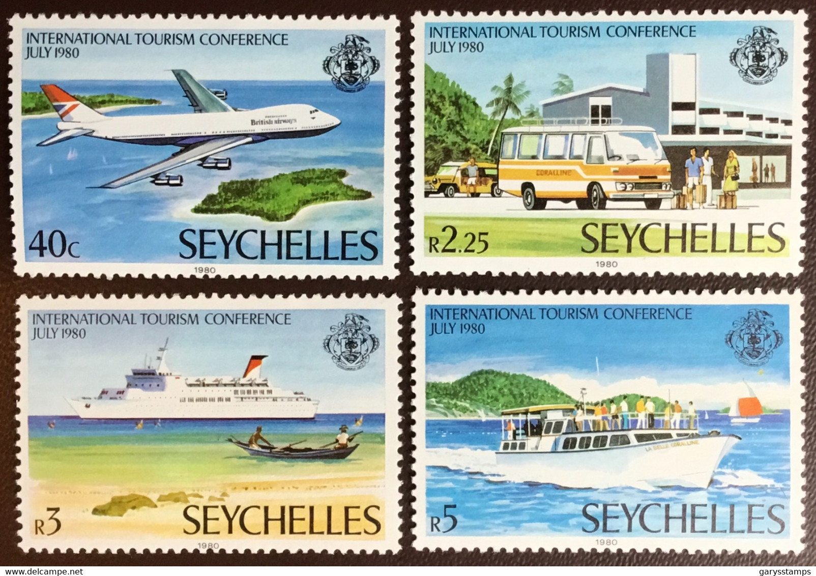 Seychelles 1980 Tourism Conference Transport MNH - Seychelles (1976-...)