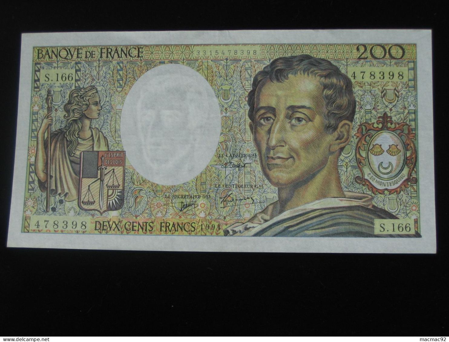 200 Francs MONTESQUIEU 1994  **** EN ACHAT IMMEDIAT **** - 200 F 1981-1994 ''Montesquieu''