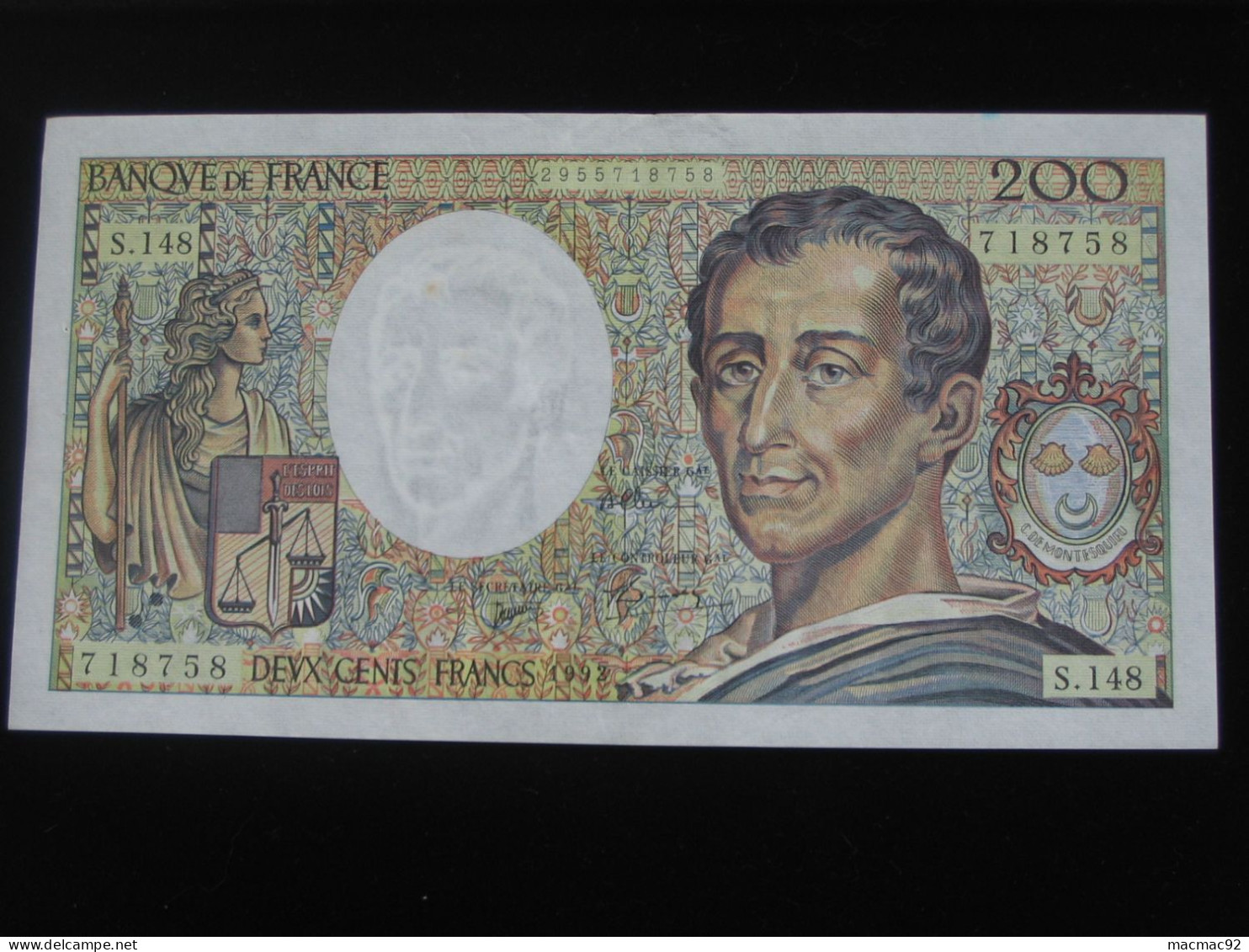 200 Francs MONTESQUIEU 1992  **** EN ACHAT IMMEDIAT **** - 200 F 1981-1994 ''Montesquieu''