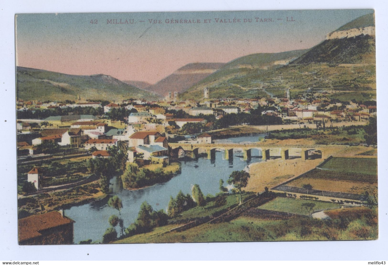 12/ CPA - Millau - Vue Générale Et Vallée Du Tarn - Millau