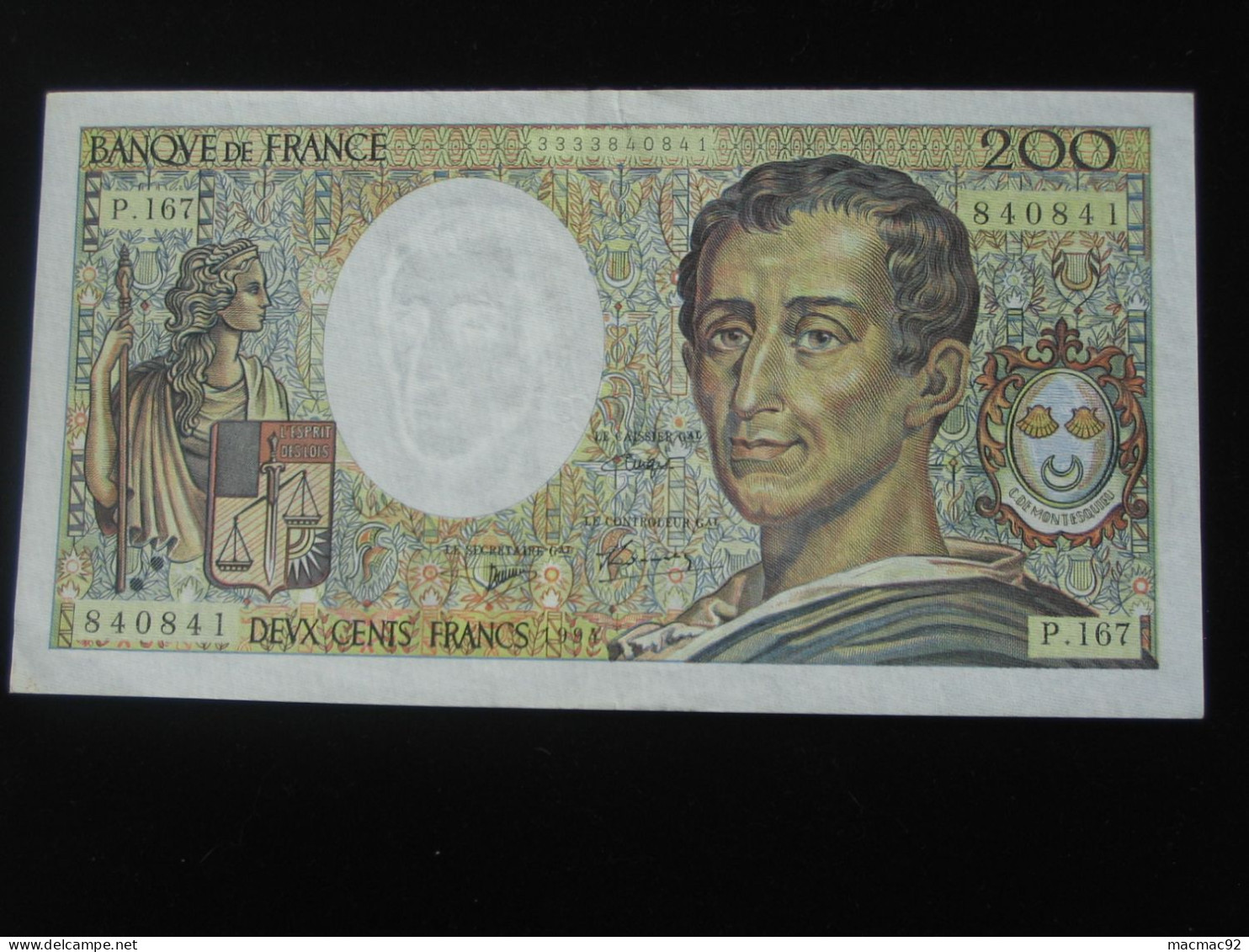 200 Francs MONTESQUIEU 1994  **** EN ACHAT IMMEDIAT **** - 200 F 1981-1994 ''Montesquieu''