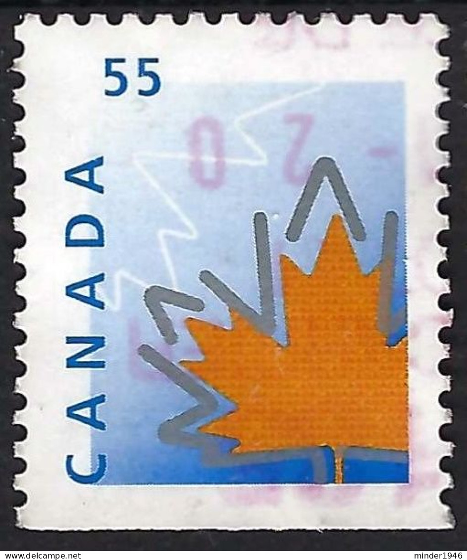 CANADA 1998 55c Multicoloured, Maple Leaf SG1836 FU With Bottom Imperf - Oblitérés