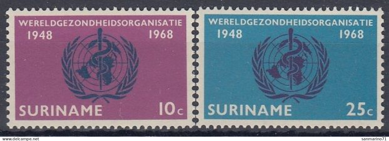 SURINAM 538-539,unused - WHO