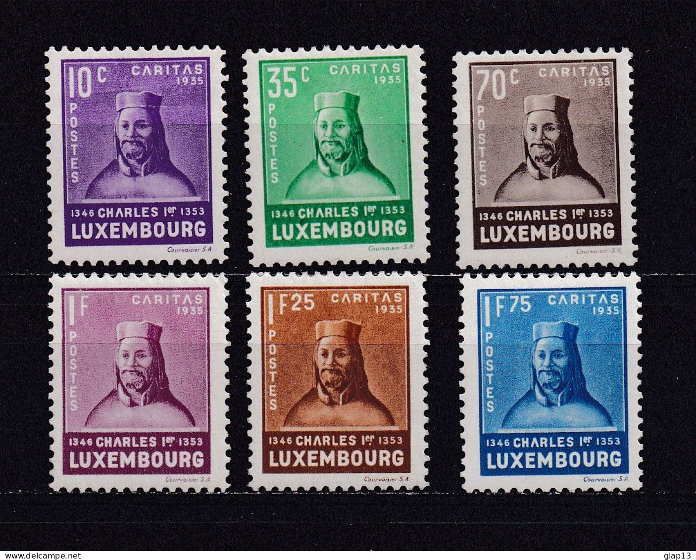 LUXEMBOURG 1935 TIMBRE N°276/81 NEUF AVEC CHARNIERE COMTE CHARLES PREMIER - Andere & Zonder Classificatie