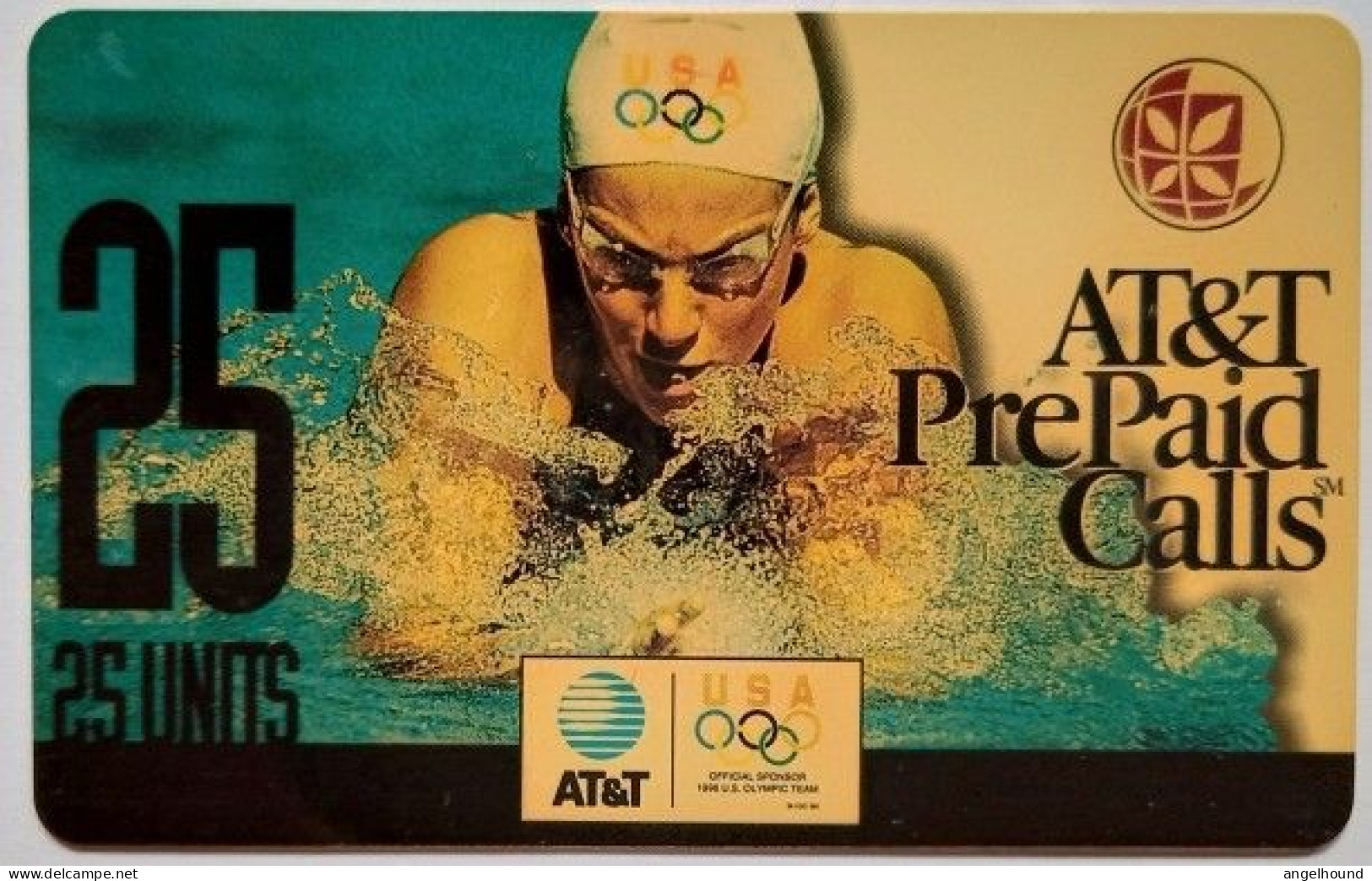 USA AT&T  25 Units " Olympic Swimming " - AT&T