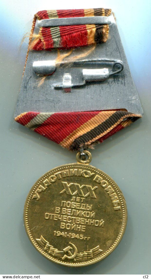 URSS - Médaille "30 Ans De La Victoire Dans Le Grande Guerre Patriotique 1941-1945" (Créée Le 25.04.1975) - Russia