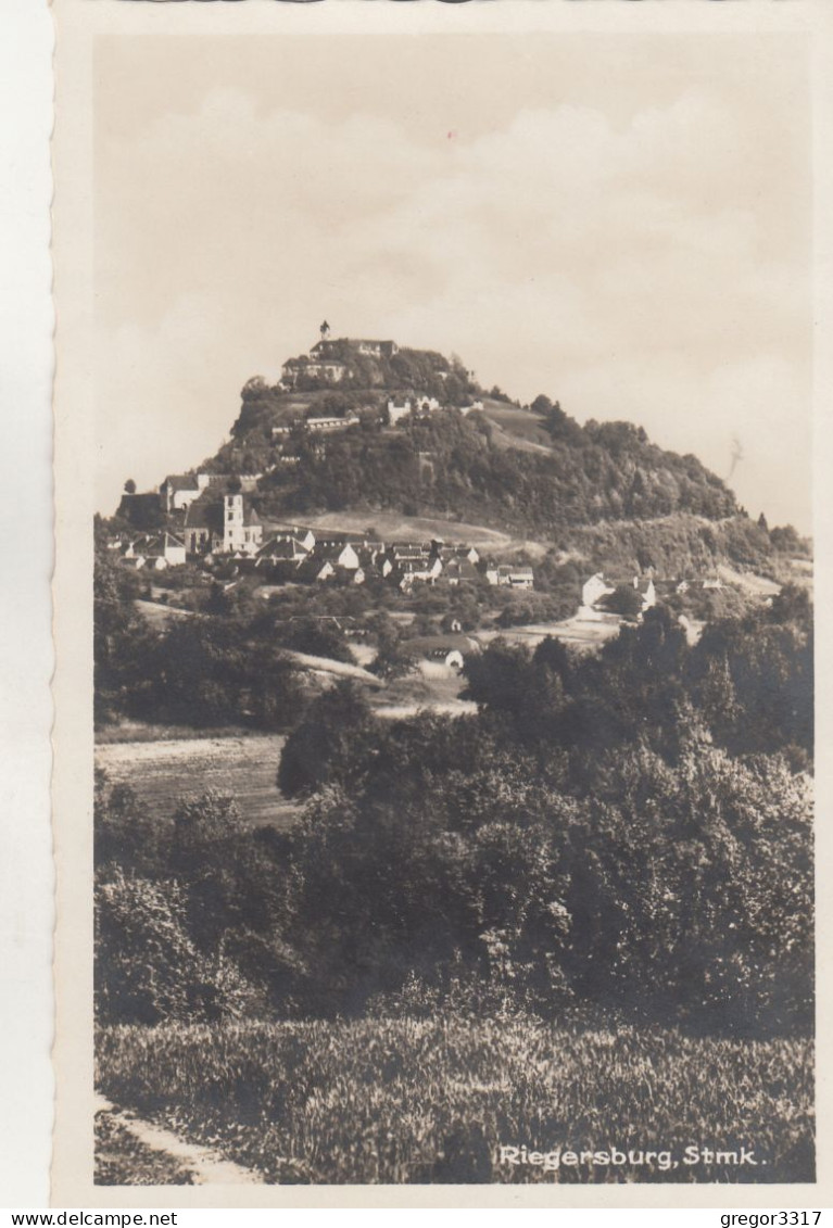 C9394) RIEGERSBURg - Stmk. - Blick Auf Ort Kirche Burg U. Häuser ALT ! 1928 - Riegersburg