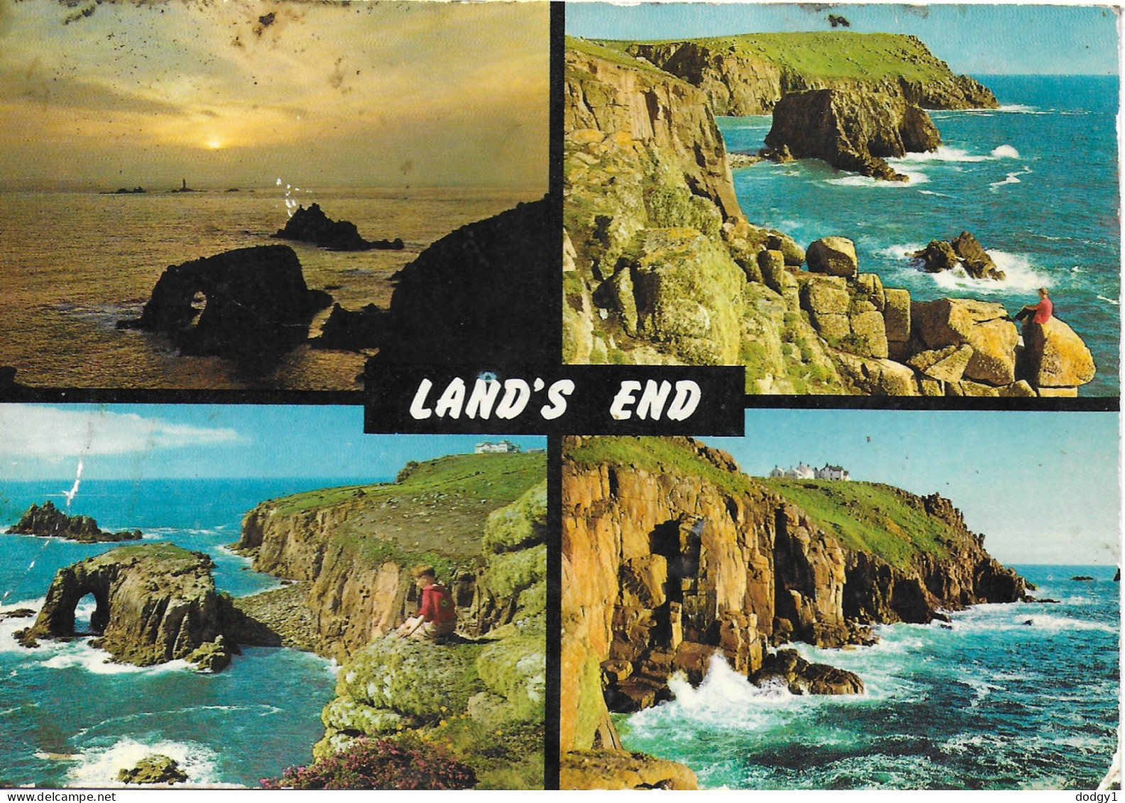 SCENES FROM LANDS END, CORNWALL, ENGLAND. UNUSED POSTCARD   R6 - Land's End
