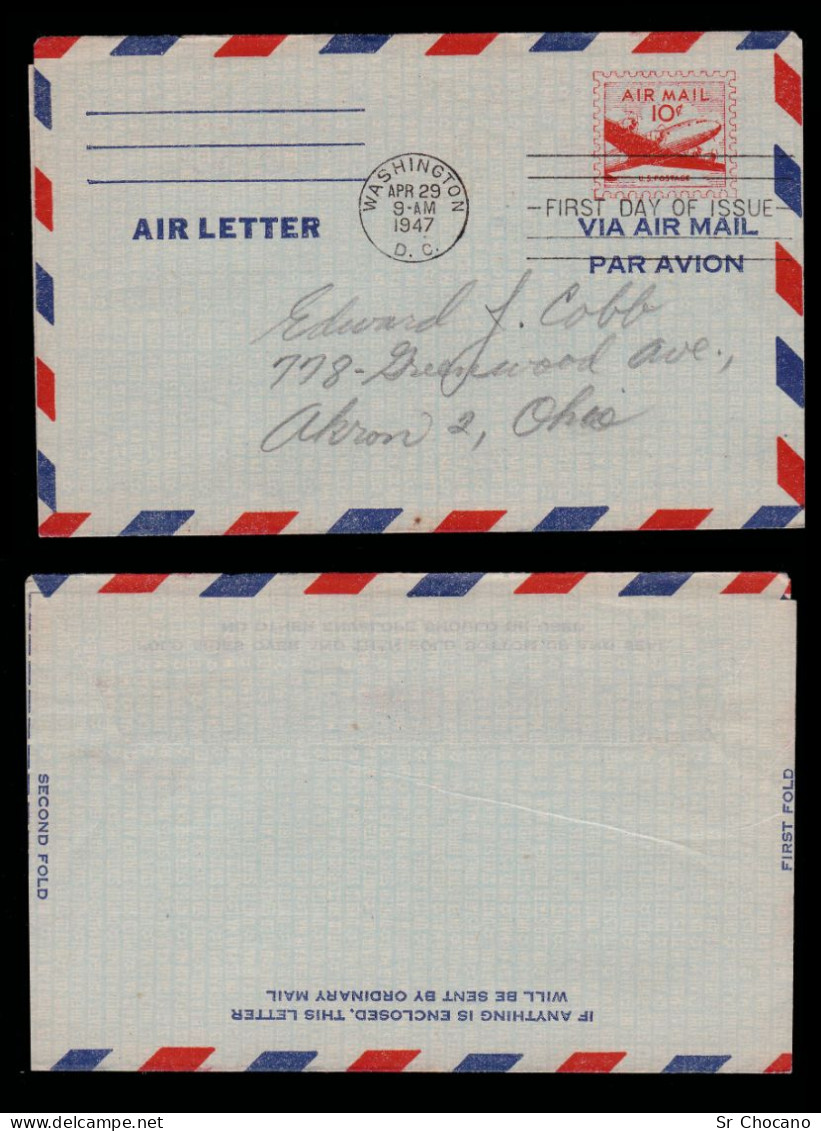 US.FIRS DAY ISSUE.4 Letters - Other & Unclassified