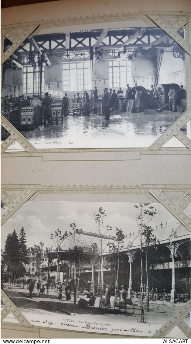 album de plus de 120 cartes sur contrexéville et vittel , avec des cartes photos