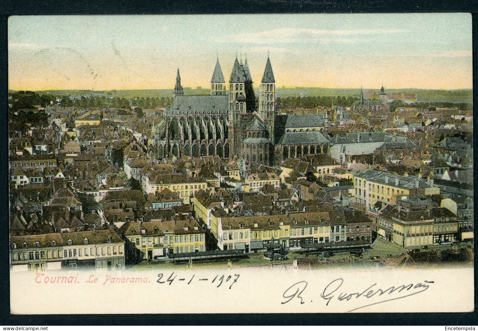 CPA - Carte Postale - Belgique - Tournai - Le Panorama - 1907 (CP22911OK) - Tournai