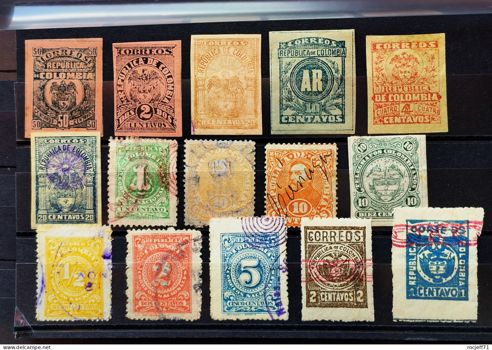 06 - 23 // Colombie - Carte Avec Timbres Anciens - Old Stamps To Colombia - Colombia