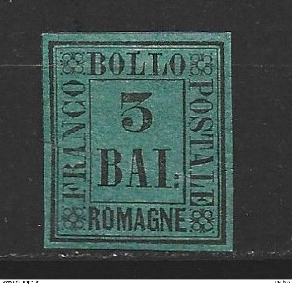 ITALIE - Romagne  1859  (*)  Michel N° 4  - Sans Gomme - Without Gum    - Réparé - Romagne