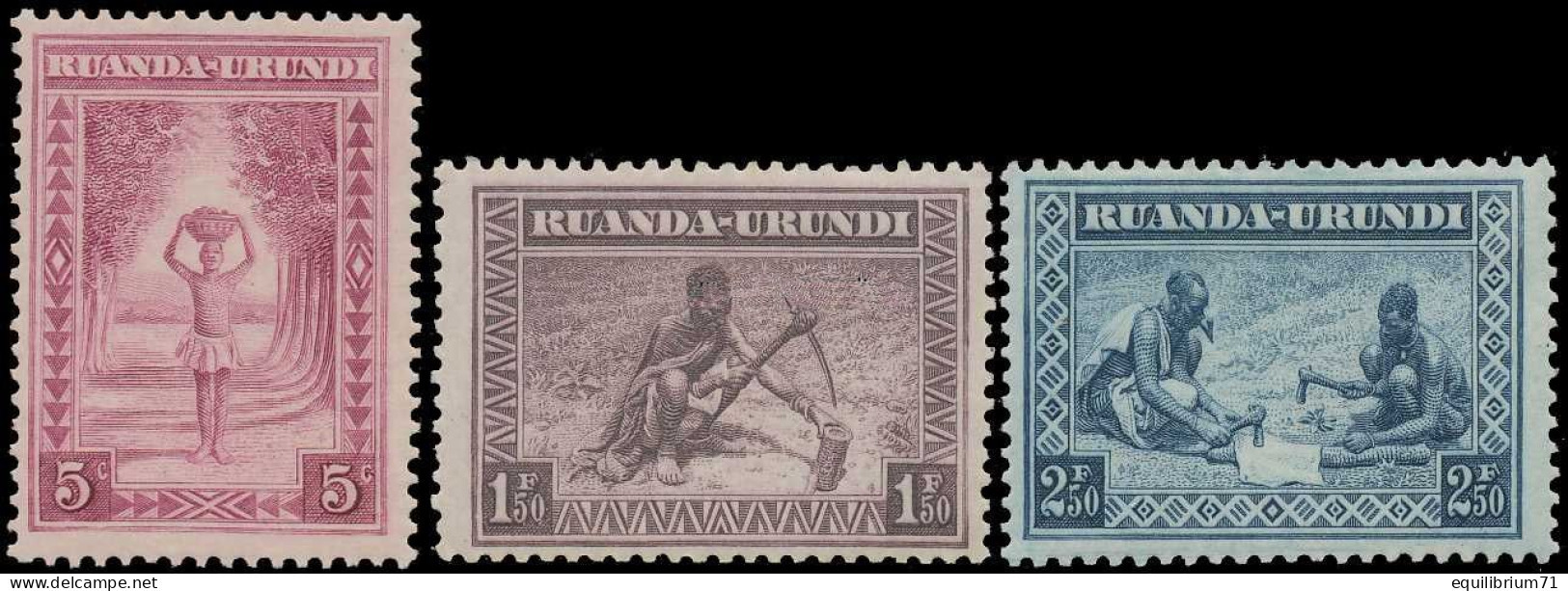 111/113** - Types Indigènes & Paysages / Inheemse Mensentypen & Landschappen - RUANDA URUNDI - Unused Stamps