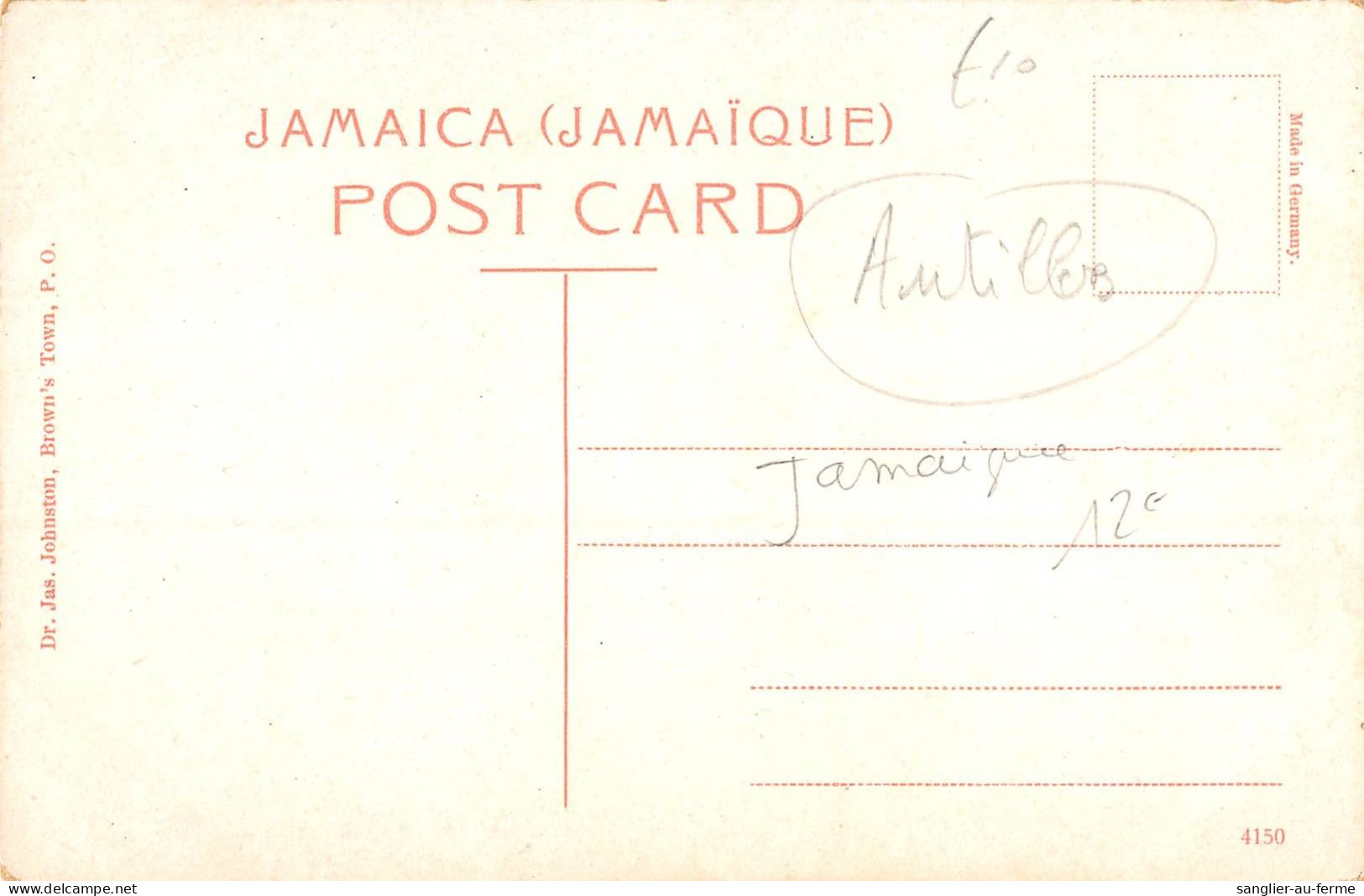 CPA ANTILLES JAMAIQUE JAMAICA DOMESTICS WITH YAMS ETC - Jamaïque