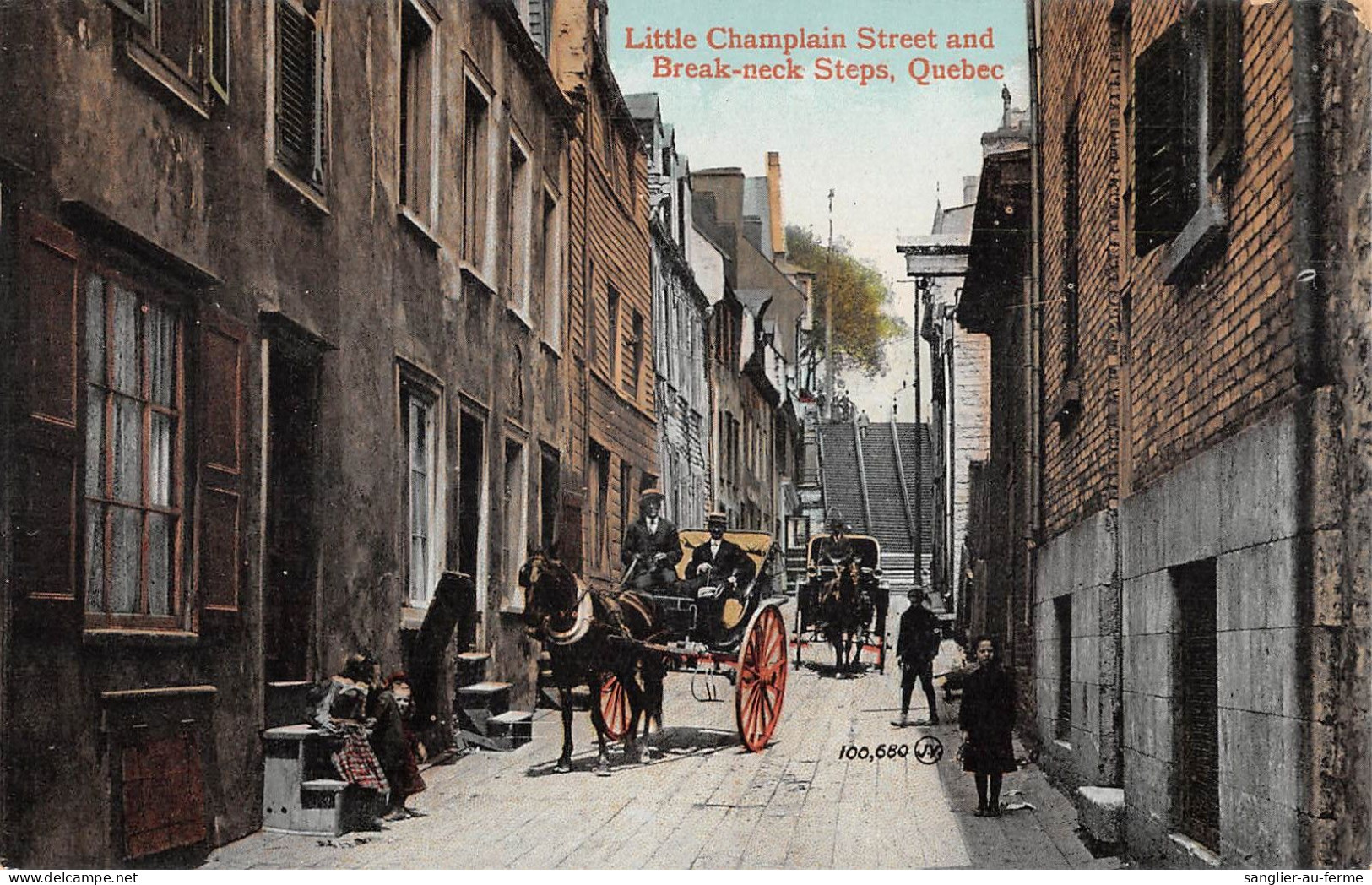 CPA CANADA LITTLE CHAMPLAIN STREET AND BREAK NECK STEPS QUEBEC - Other & Unclassified