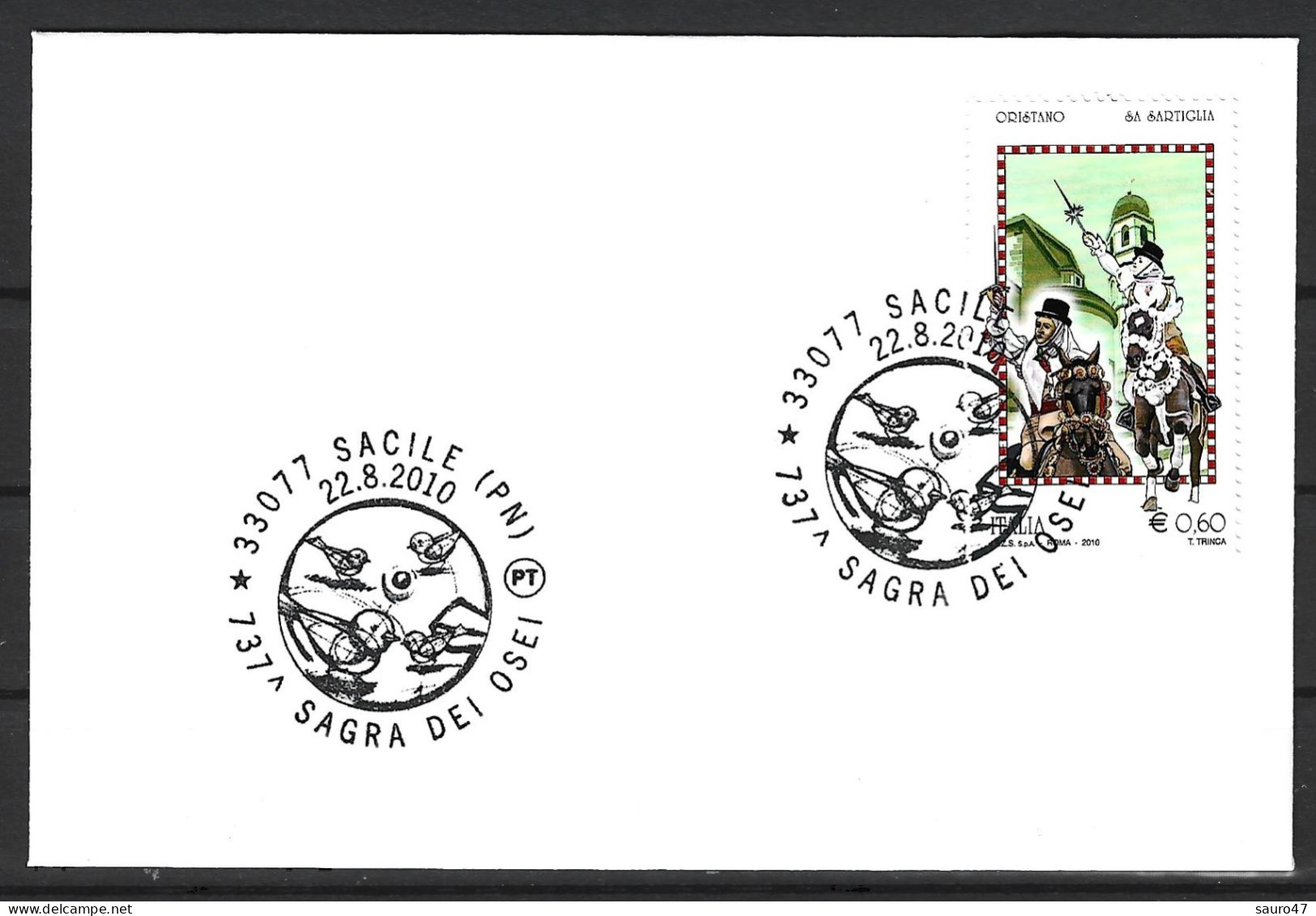 N141  Sacile 2010 - Sagra Dei Osei - Annullo Speciale - Mechanical Postmarks (Advertisement)