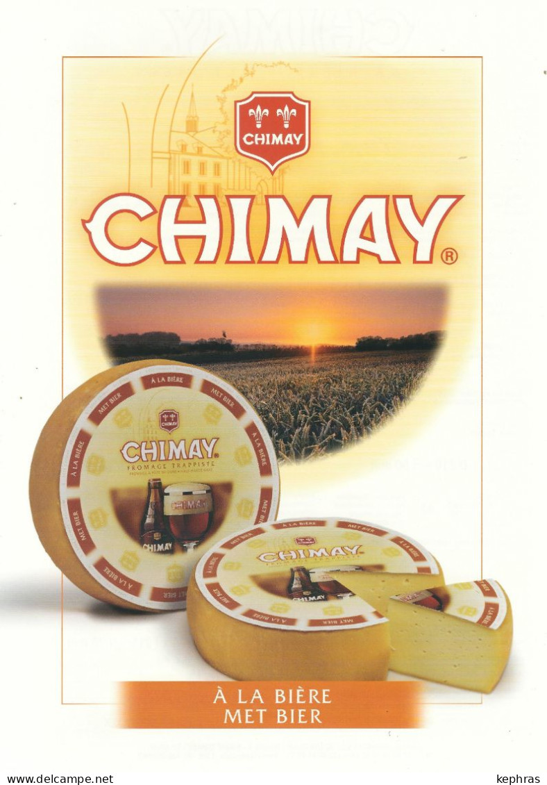 CHIMAY  - POSTER PUBLICITE - Format A4 - Recto-Verso - Fromage De Chimay - A La Bière - Plakate