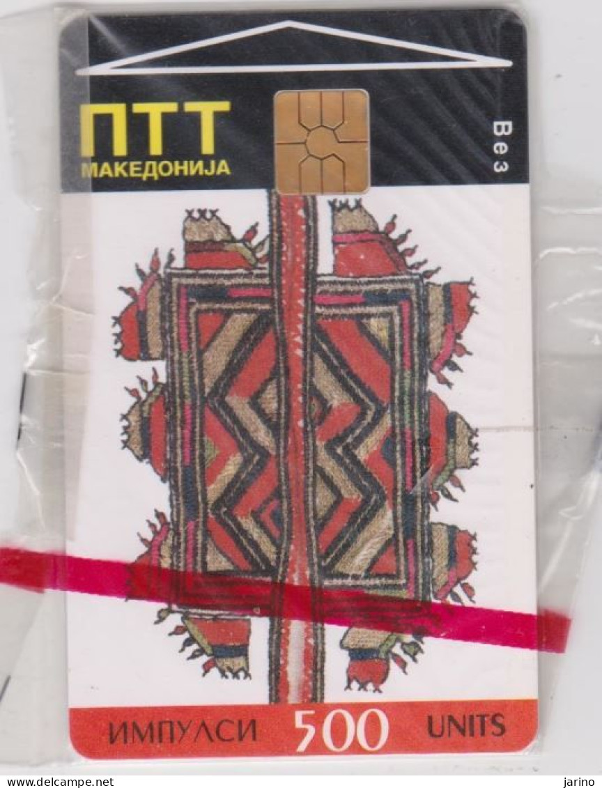 Macedonia Chip Card, 500 Units, Mint In The Package - Macedonia Del Norte