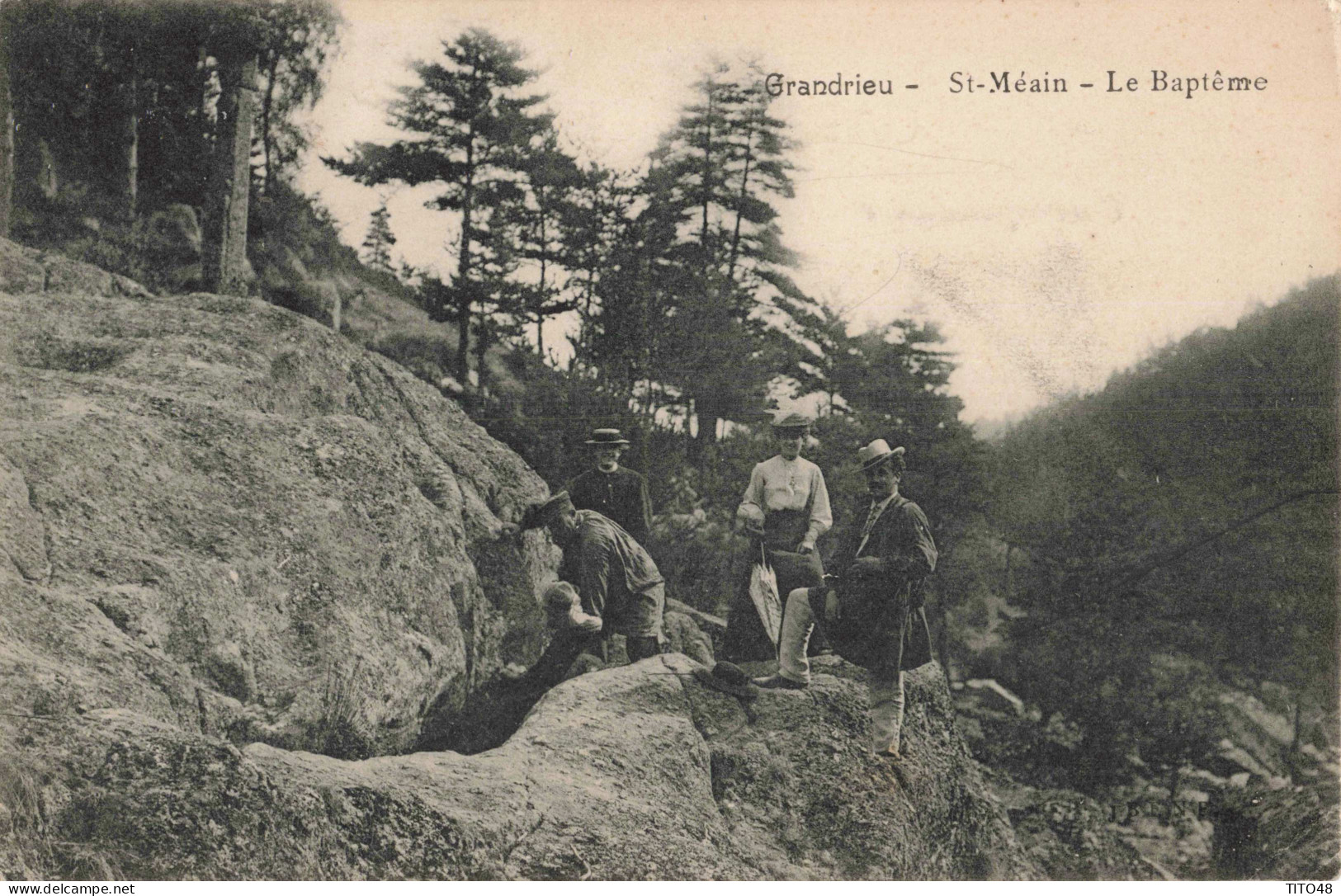 FR-48 LOZÈRE - GRANDRIEU - St-Méain - Le Baptême - Gandrieux Saint Amans